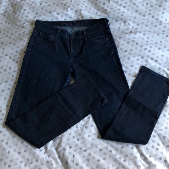 Citizens of Humanity Ava straight leg dark wash